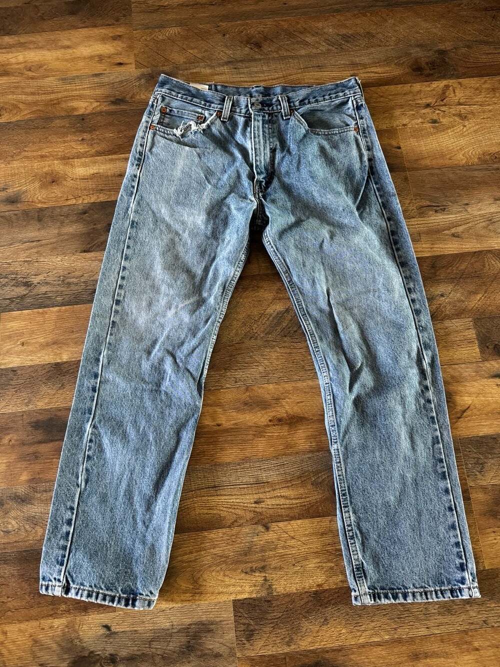 Levi's 505 Regular Fit Straight Leg Jeans, Men's Size 33x29